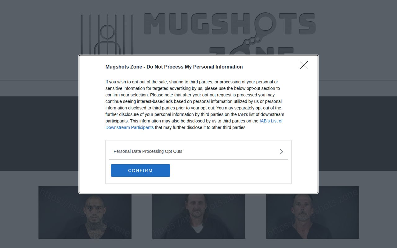 Unofficial Russell County booking archive